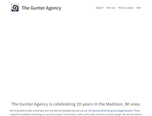 Tablet Screenshot of gunteragency.com